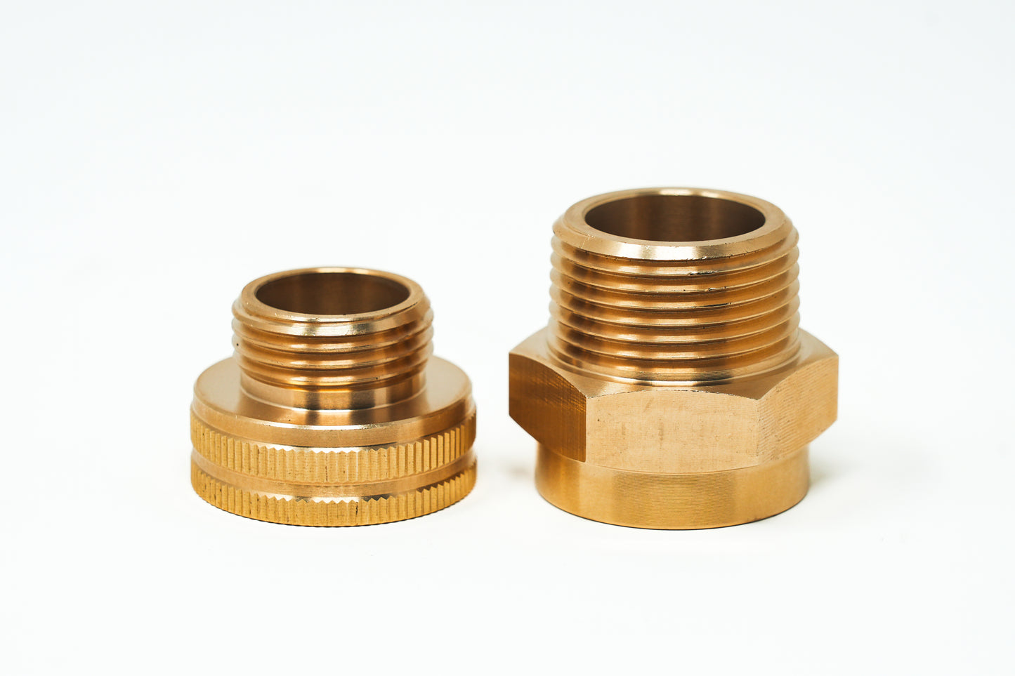 1" to 3/4" Brass Garden Hose Adapter