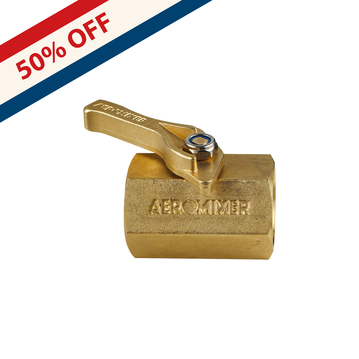 Aeromixer’s 1” Brass Ball Valve