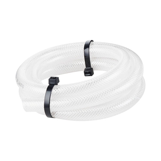 5 ft clear braided air hose, coiled